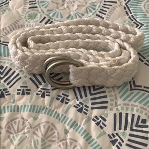 EUC women’s white woven large belt